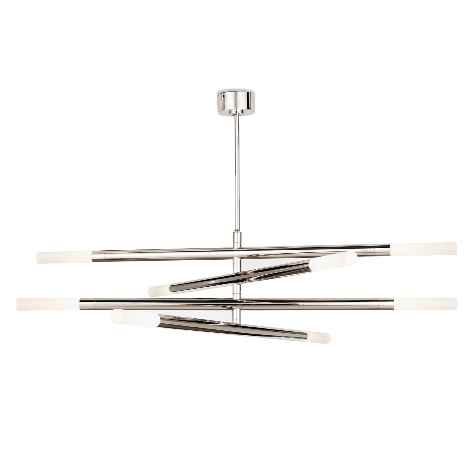 Wick Chandelier | Polished Nickel