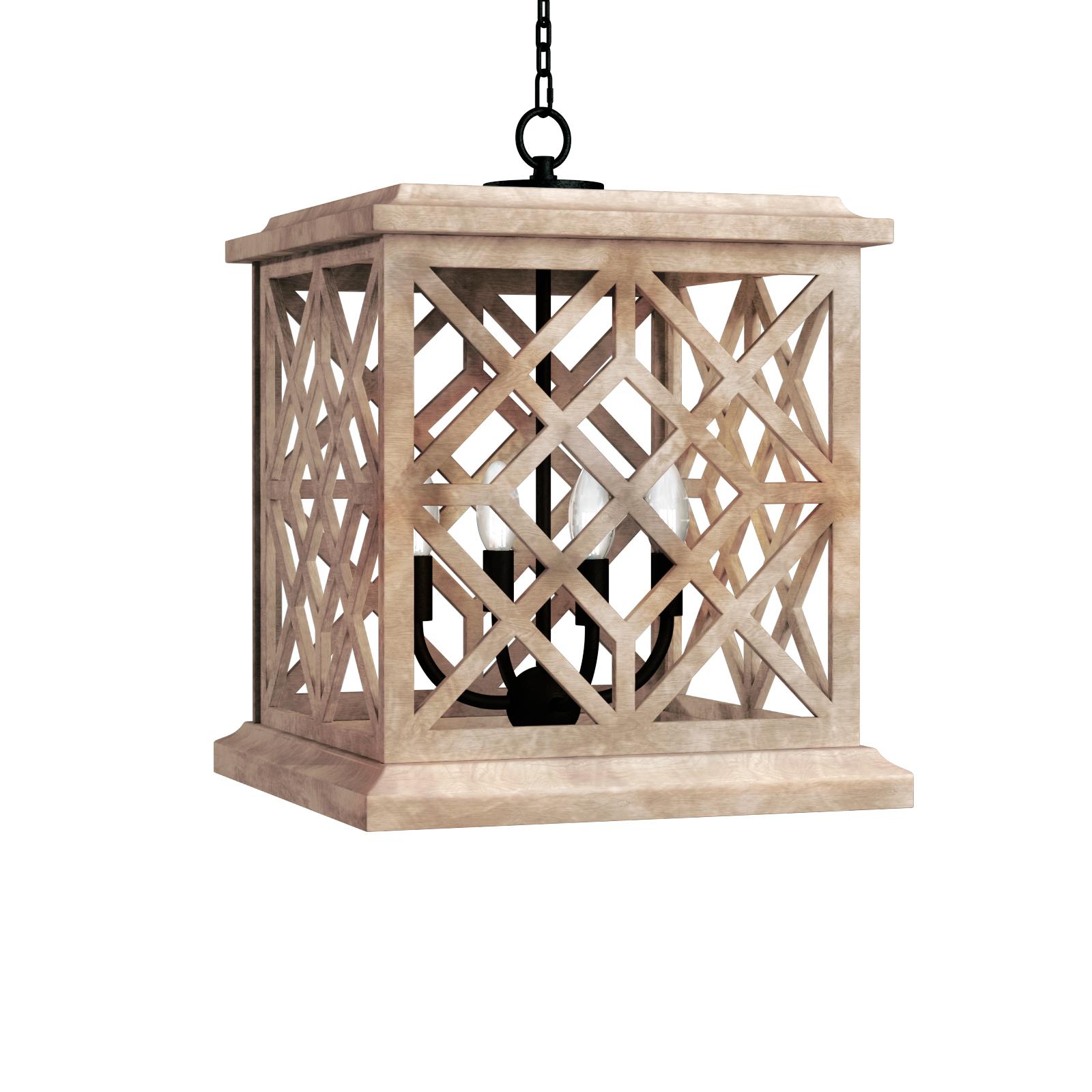 Chatham Wood Lantern | Natural