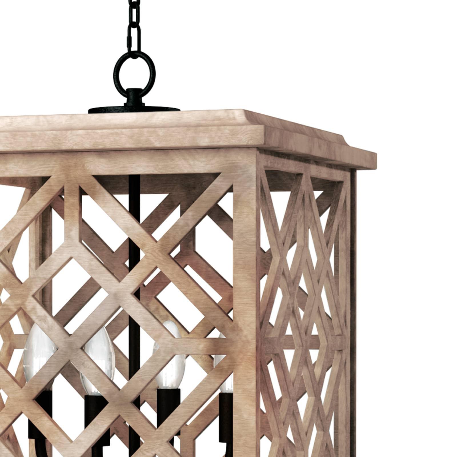 Chatham Wood Lantern | Natural