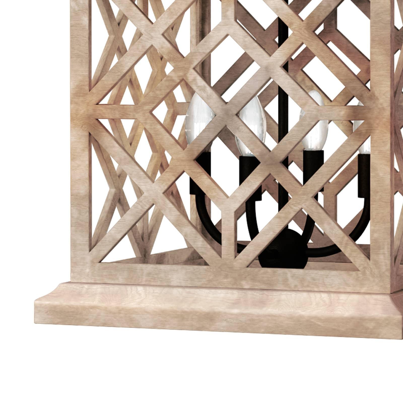 Chatham Wood Lantern | Natural