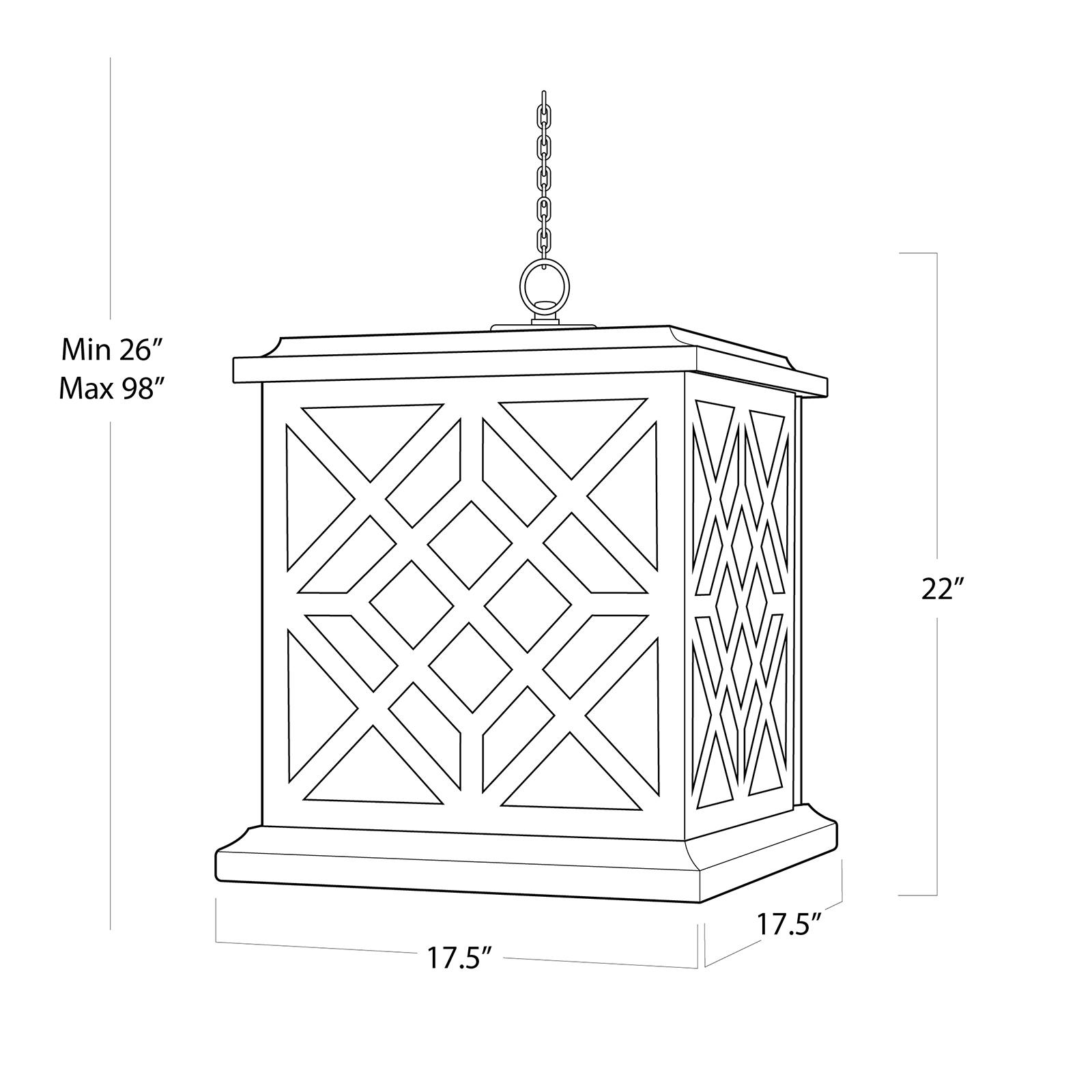 Chatham Wood Lantern | Natural