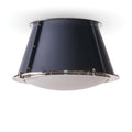 French Maid Flush Mount | Blue and Polished Nickel
