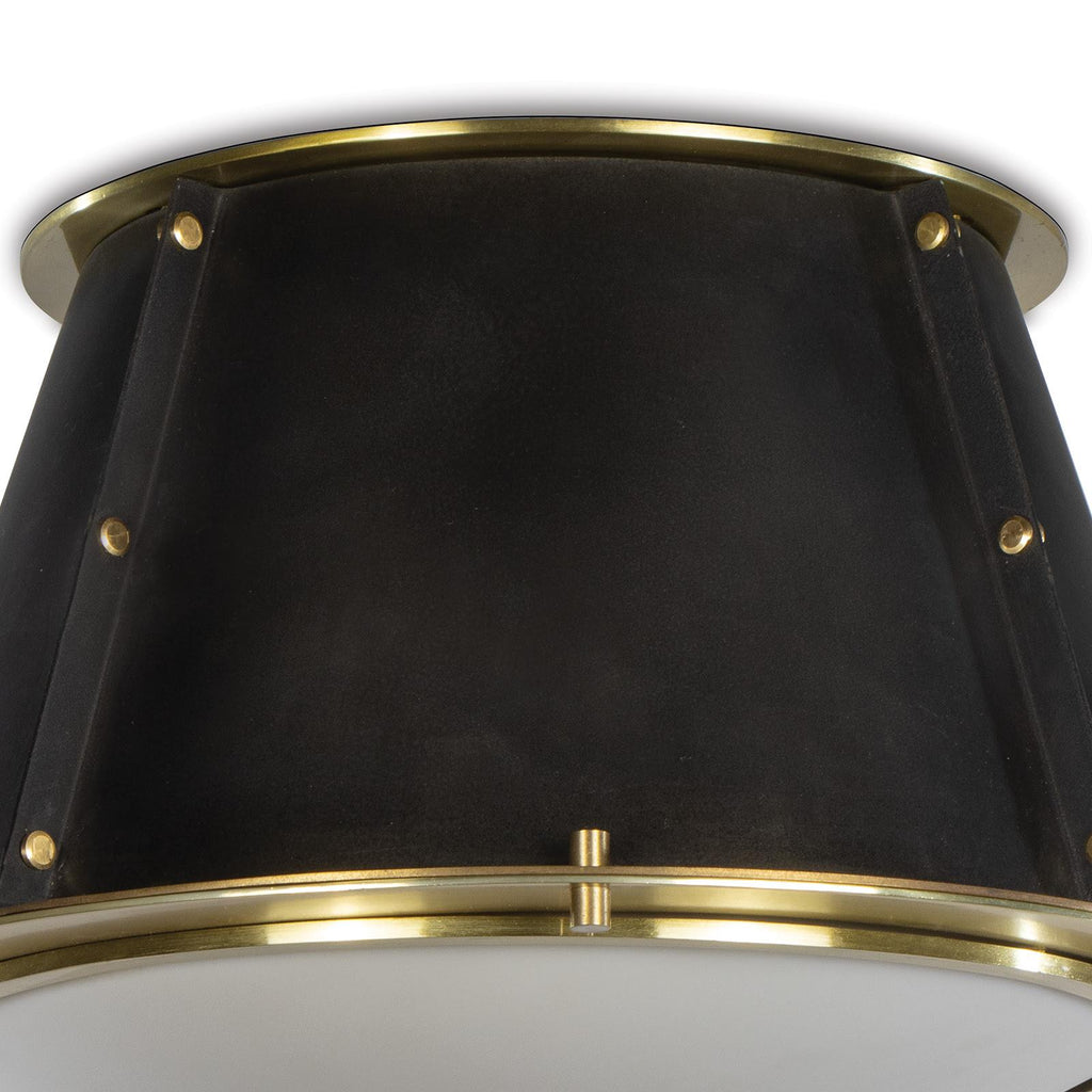 French Maid Flush Mount | Blackened Brass and Natural Brass