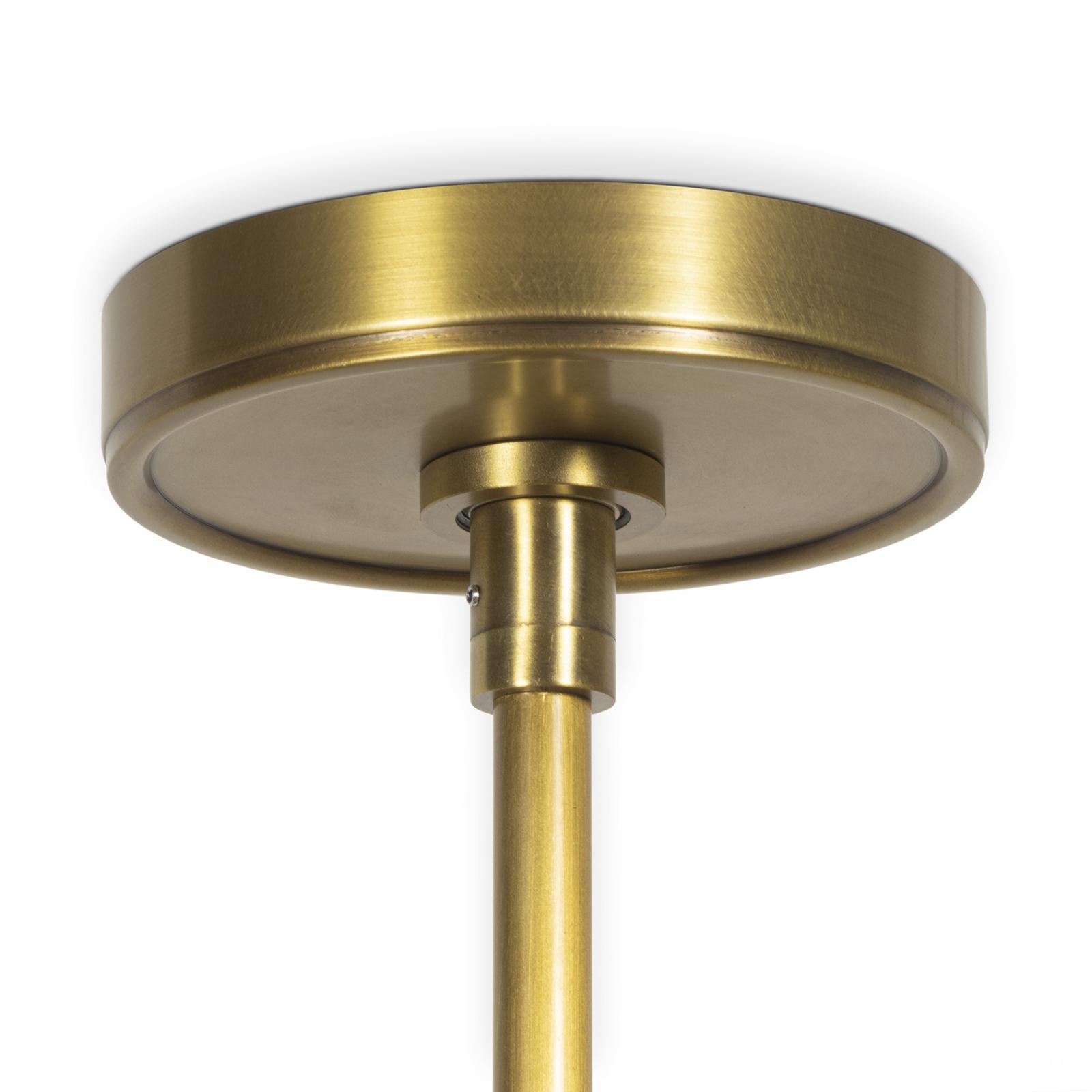 Hattie Pendant | White and Natural Brass