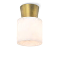 Hazel Alabaster Flush Mount | Natural Brass