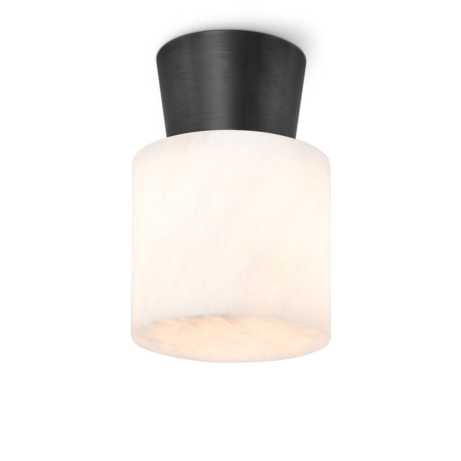 Hazel Alabaster Flush Mount | Oil Rubbed Bronze