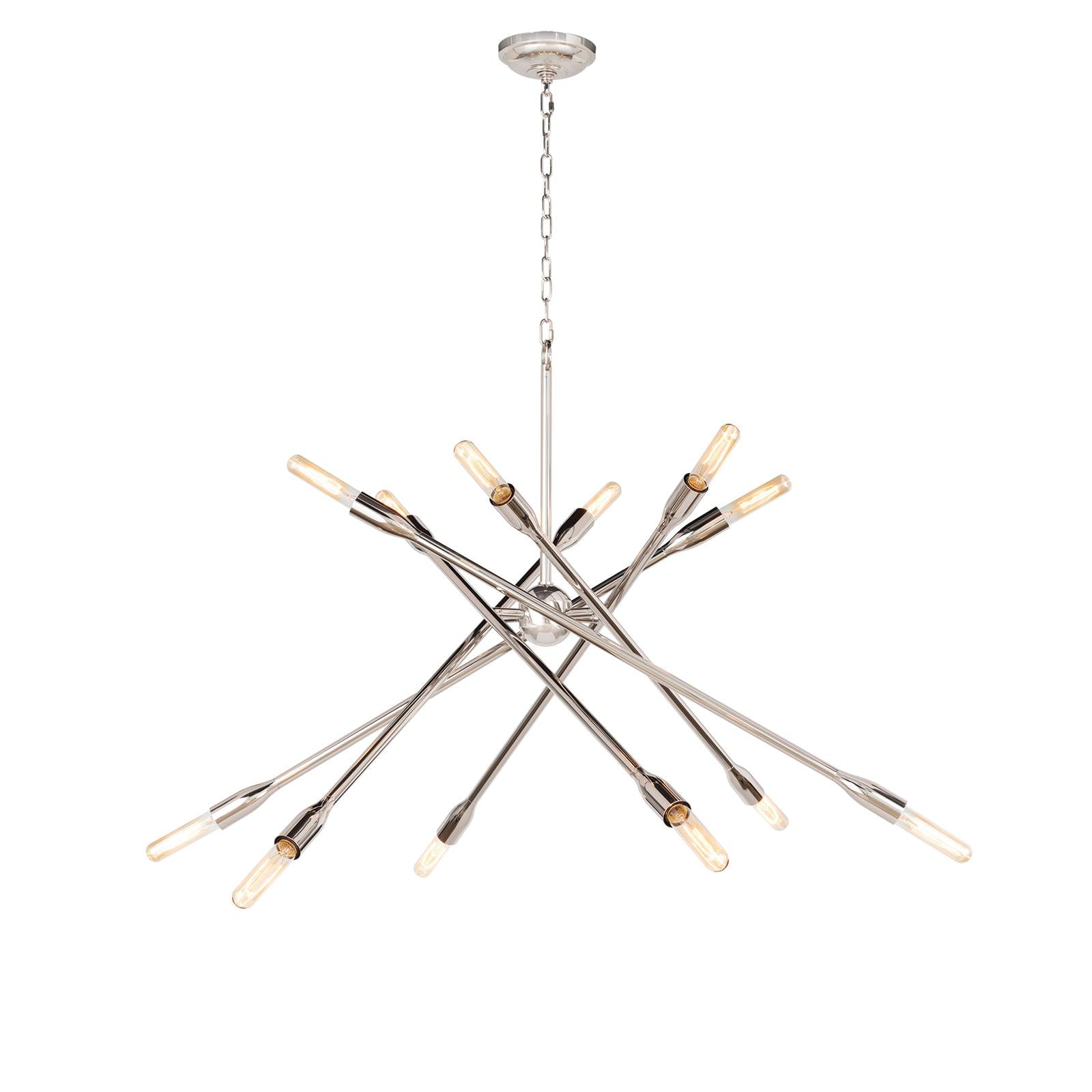 Cobra Chandelier Large | Polished Nickel