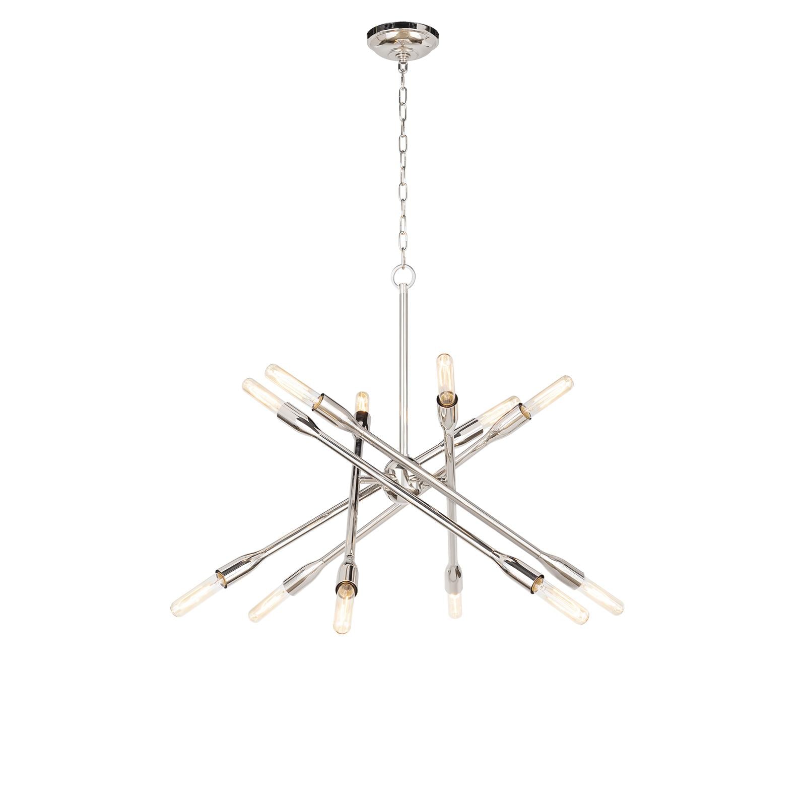 Cobra Chandelier Small | Polished Nickel