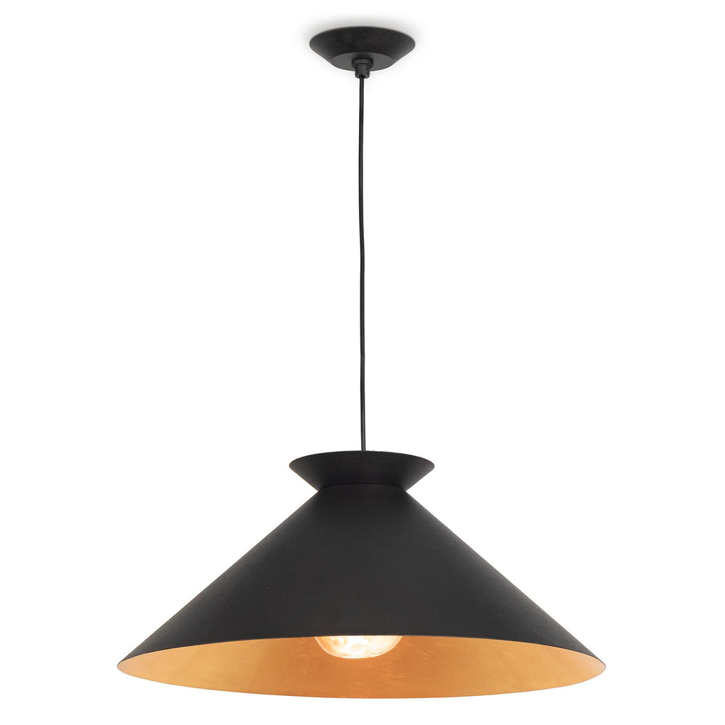 Viggo Pendant Large | Black and Gold