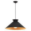 Viggo Pendant Large | Black and Gold