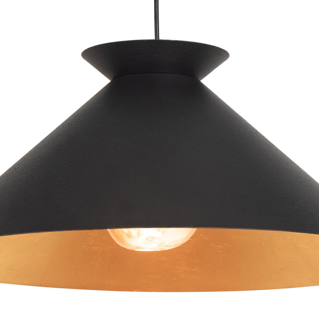 Viggo Pendant Large | Black and Gold