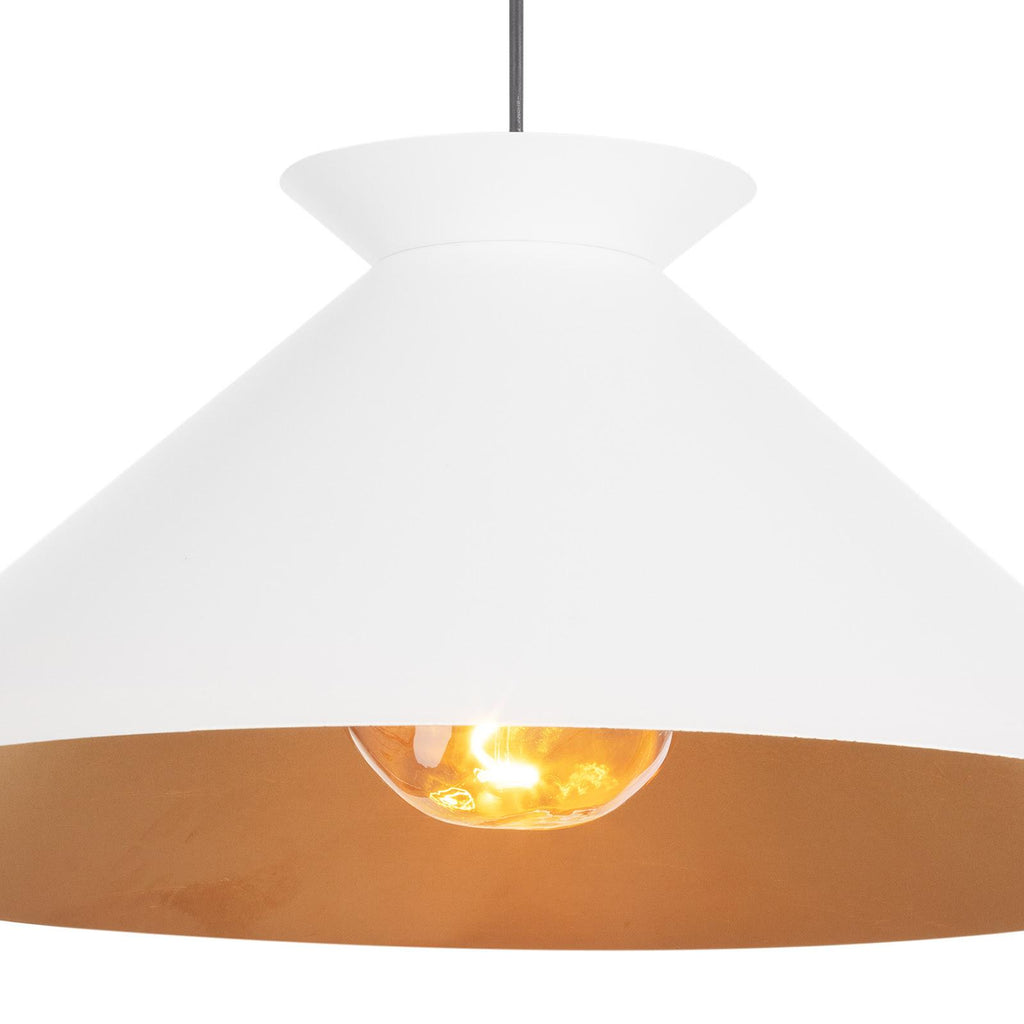 Viggo Pendant Large | White and Gold