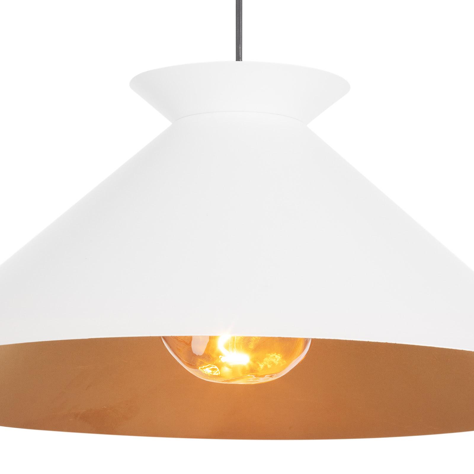 Viggo Pendant Large | White and Gold