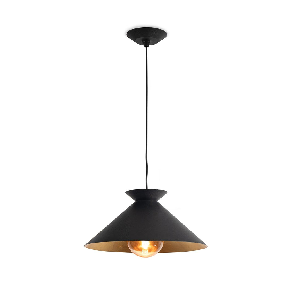 Viggo Pendant Small | Black and Gold