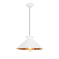 Viggo Pendant Small | White and Gold