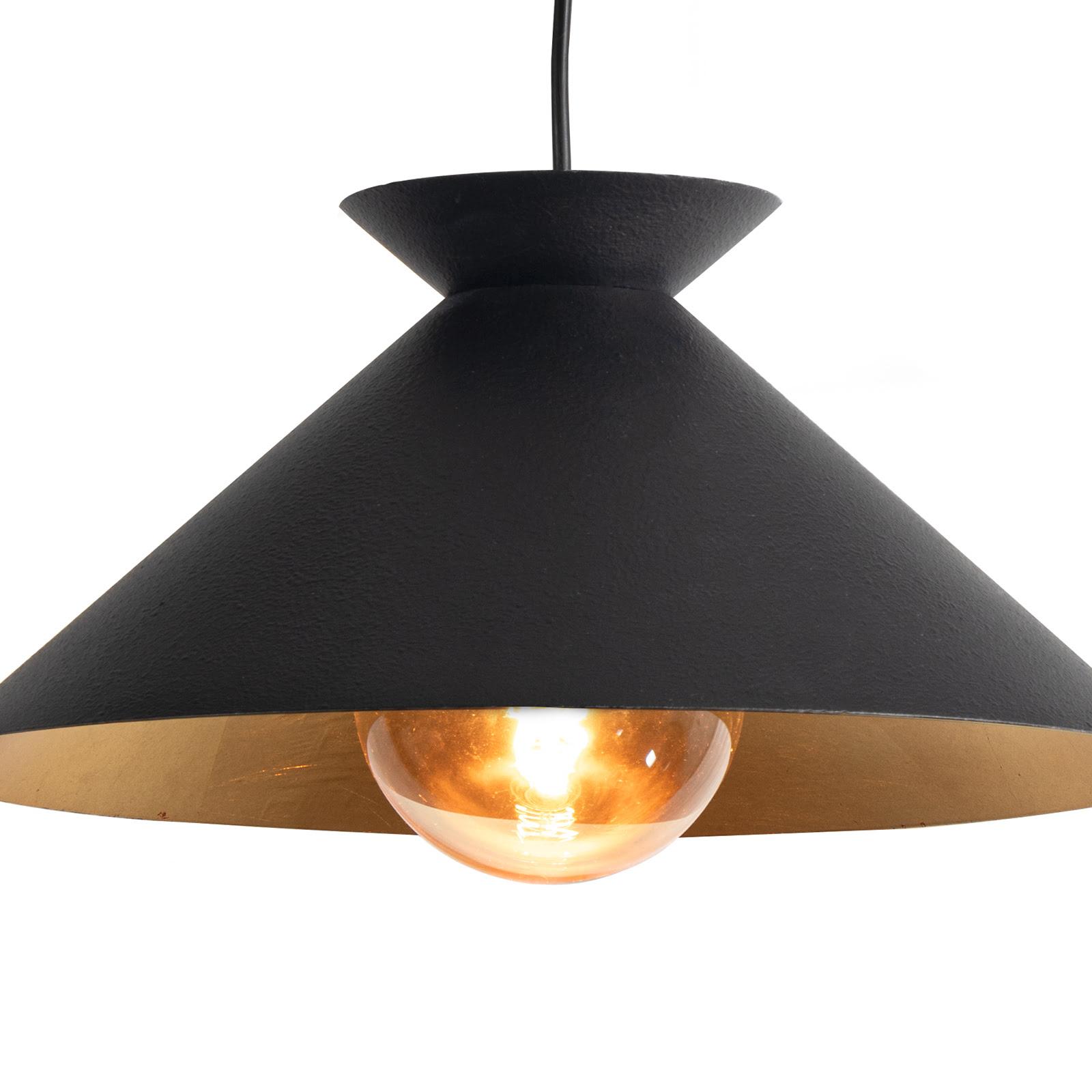 Viggo Pendant Small | Black and Gold