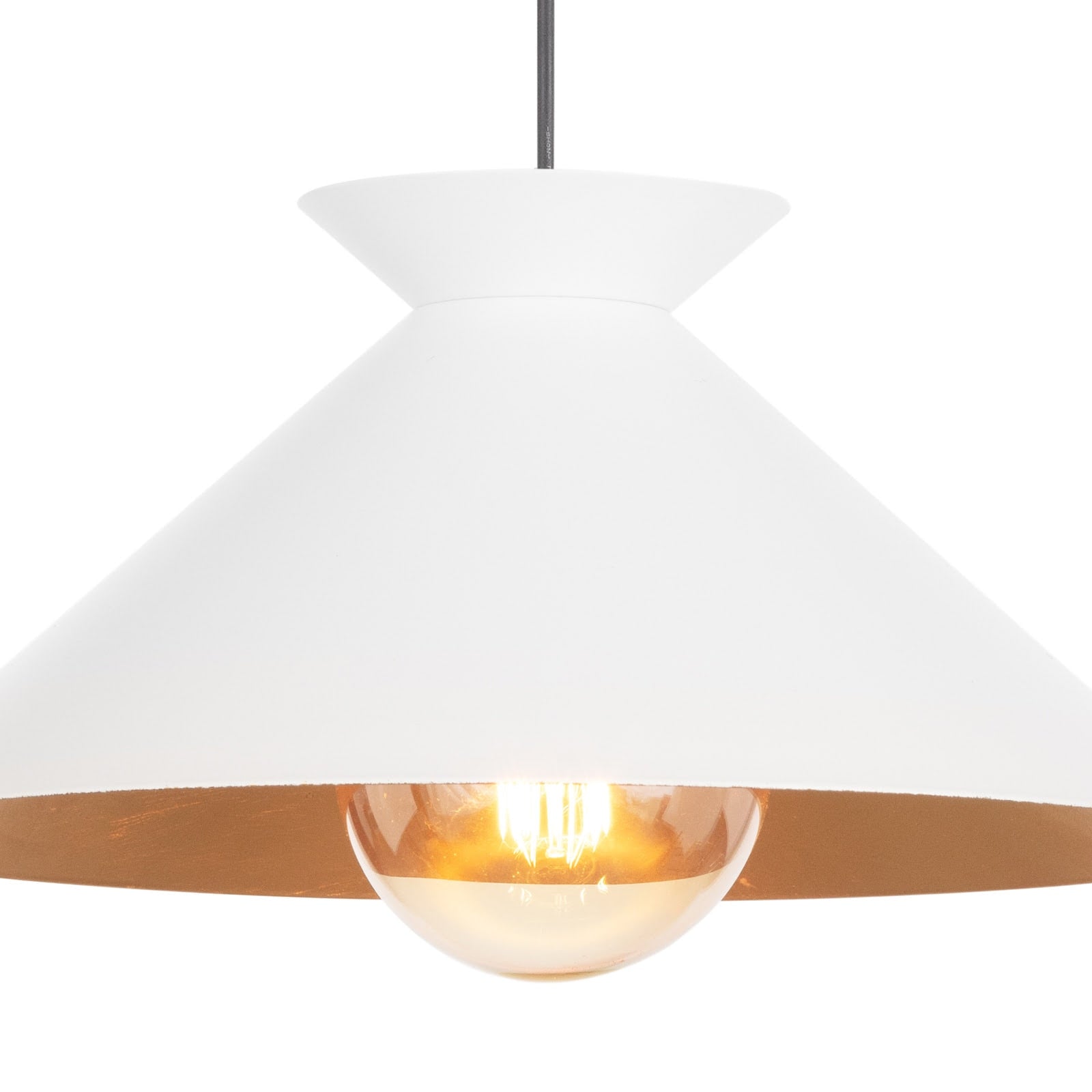 Viggo Pendant Small | White and Gold