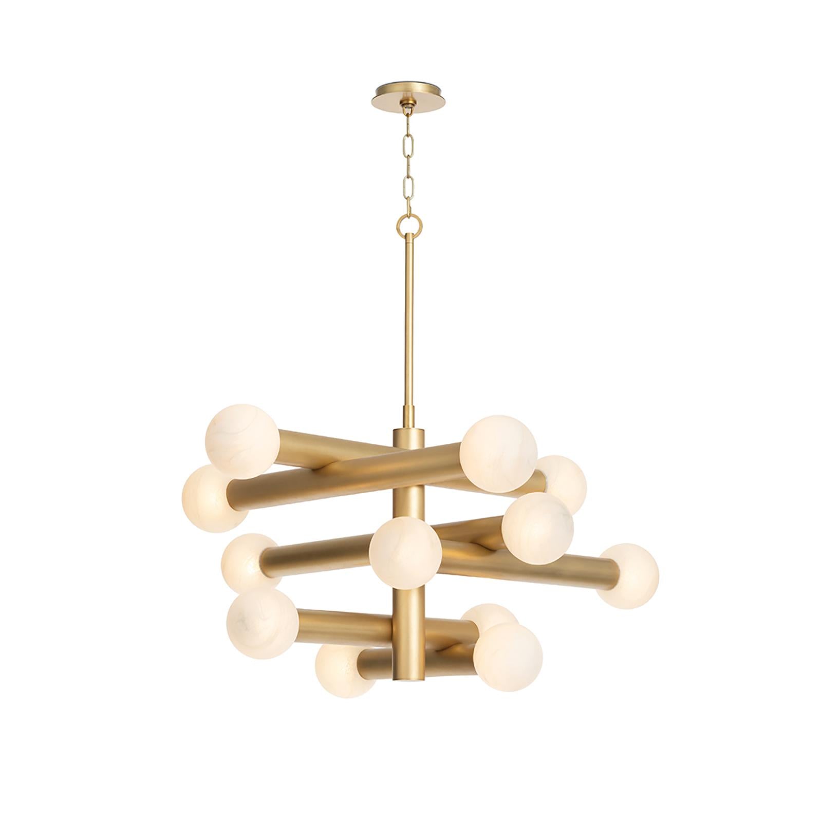 Dion Chandelier | Natural Brass