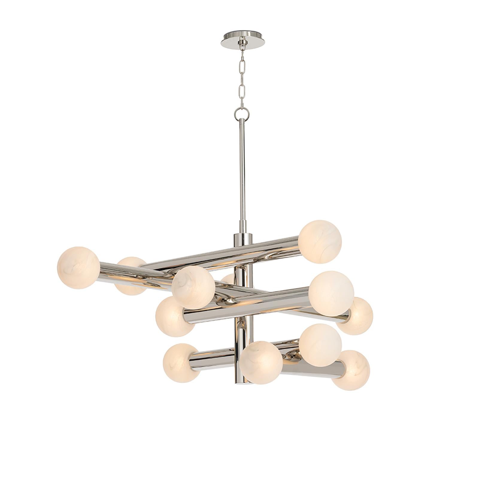 Dion Chandelier | Polished Nickel
