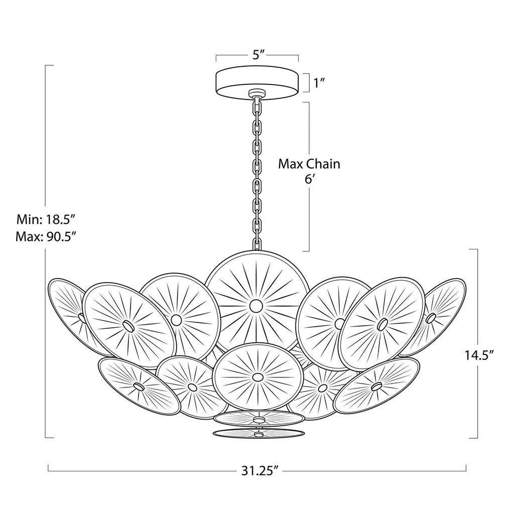Holly Chandelier | Clear