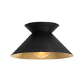 Viggo Flush Mount | Black and Gold