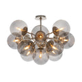 Shine Flush Mount | Polished Nickel | Smoke Glass
