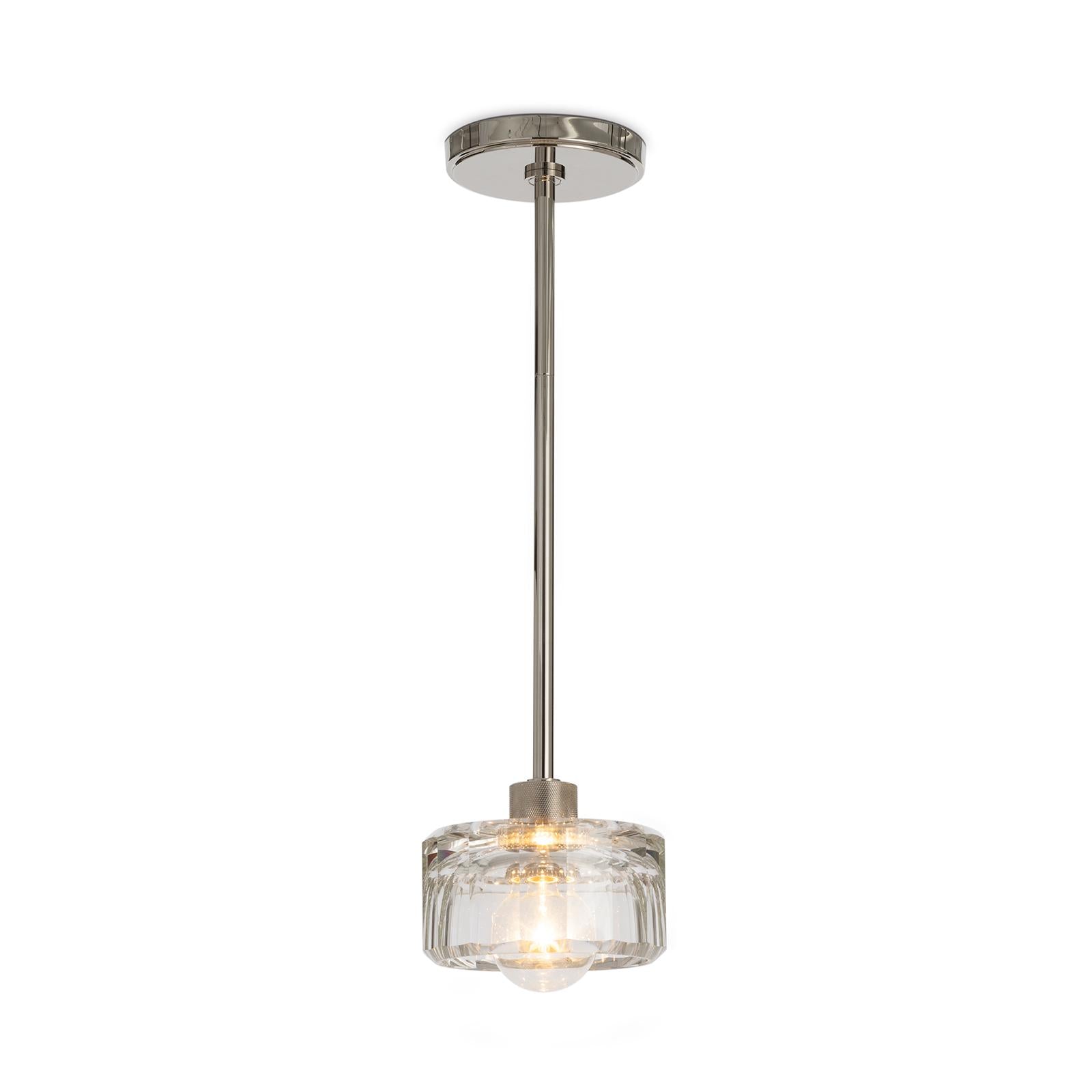Bijoux Crystal Pendant | Polished Nickel