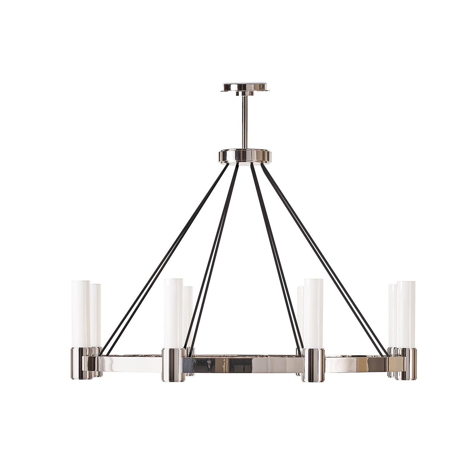 Dixon Chandelier | Polished Nickel