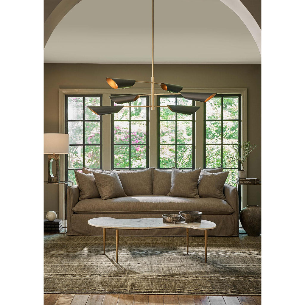 Vest Chandelier | Blackened Brass and Natural Brass