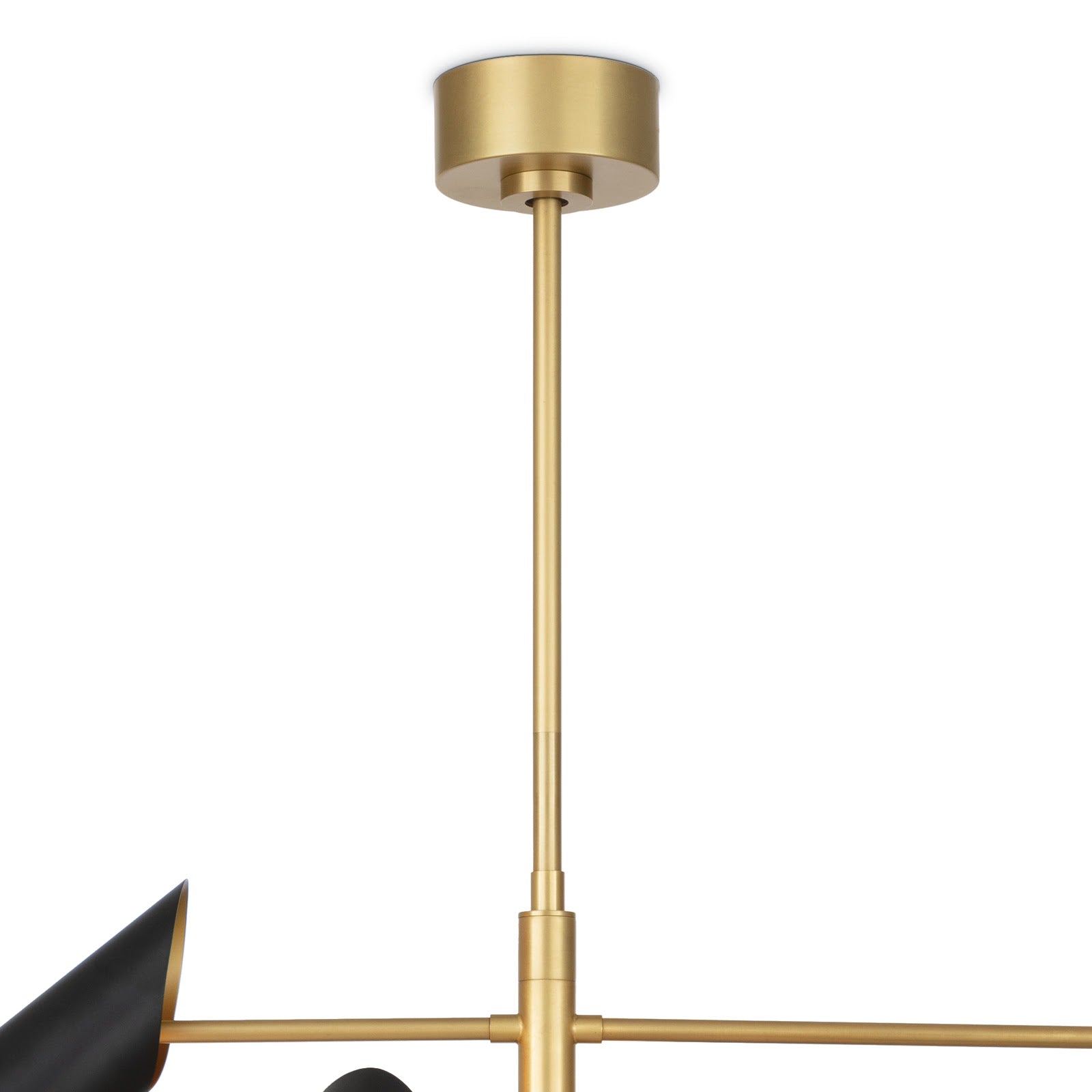 Vest Chandelier | Blackened Brass and Natural Brass