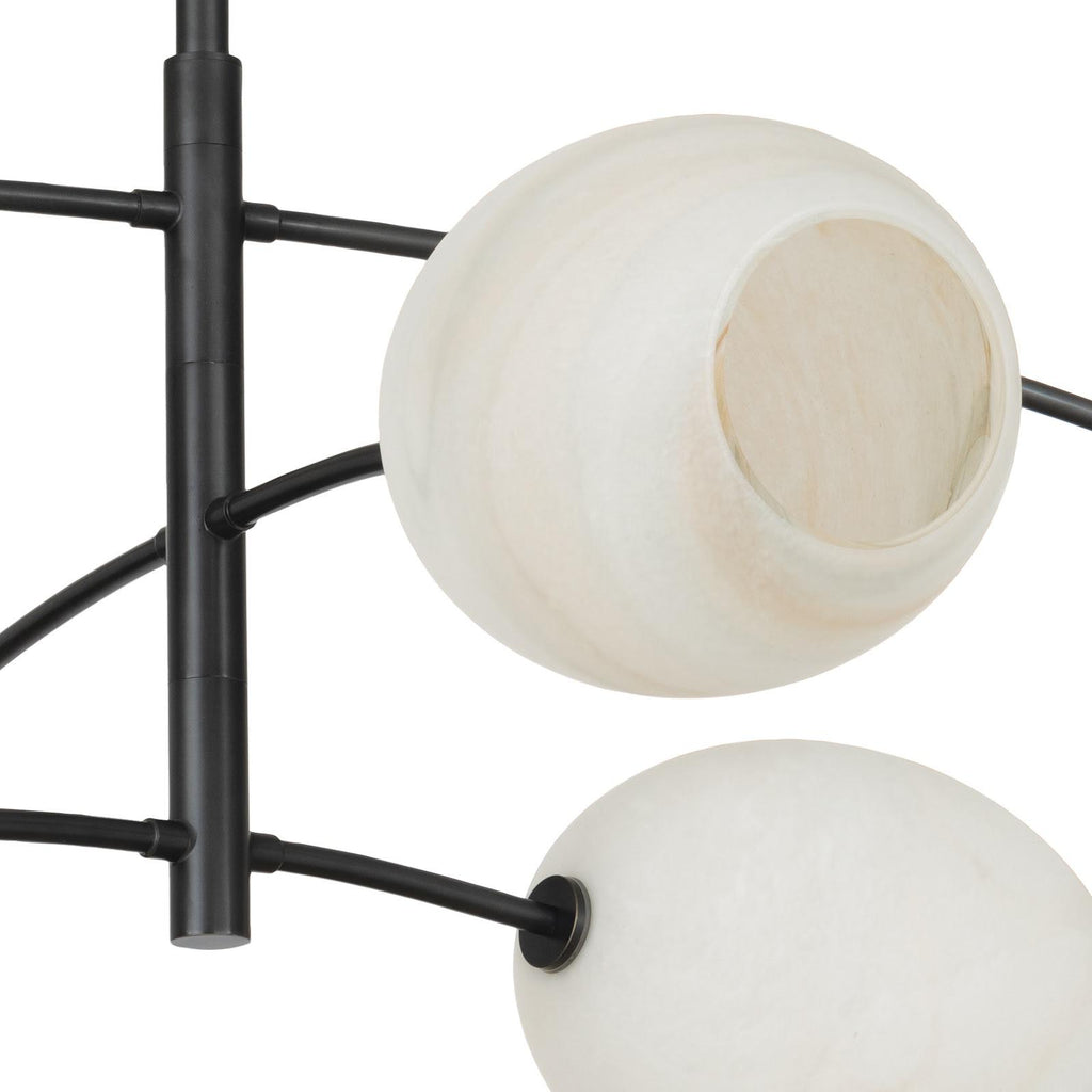 Artemis Chandelier | Oil Rubbed Bronze | Alabaster Glass