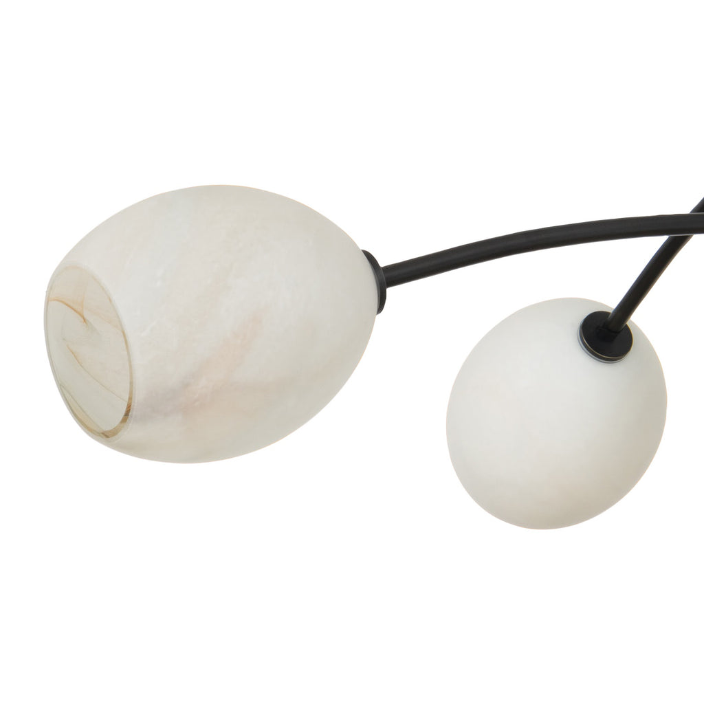 Artemis Chandelier | Oil Rubbed Bronze | Alabaster Glass