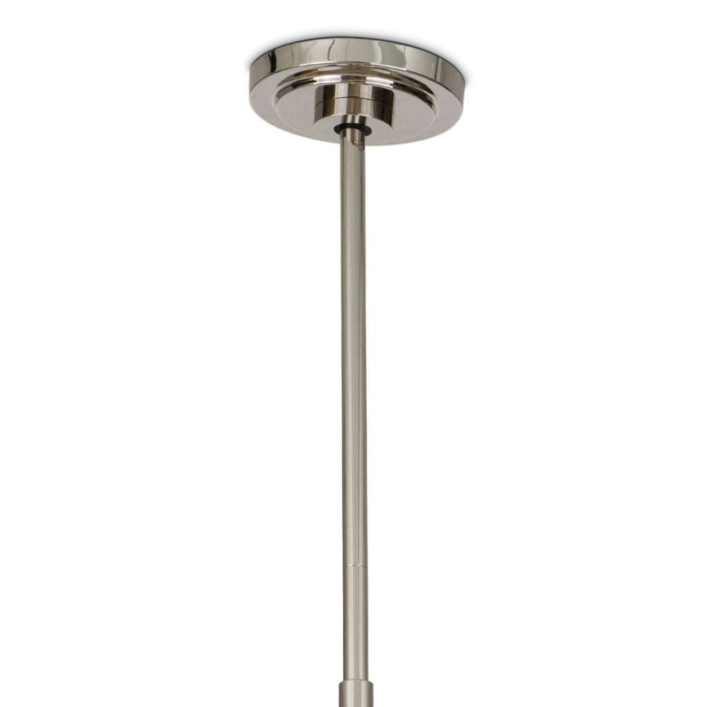 Artemis Chandelier | Polished Nickel | Alabaster Glass