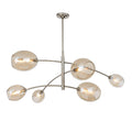 Artemis Chandelier | Polished Nickel | Champagne Glass