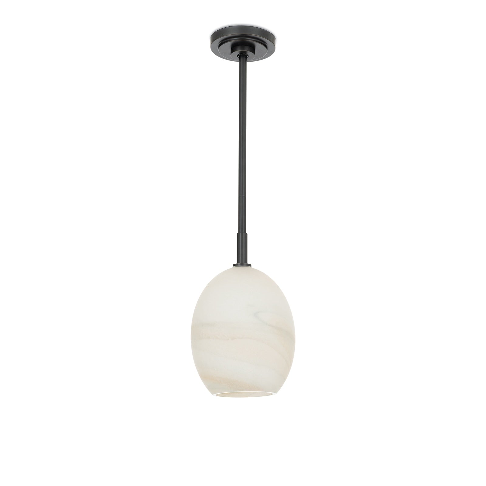 Artemis Pendant Single | Oil Rubbed Bronze | Alabaster Glass