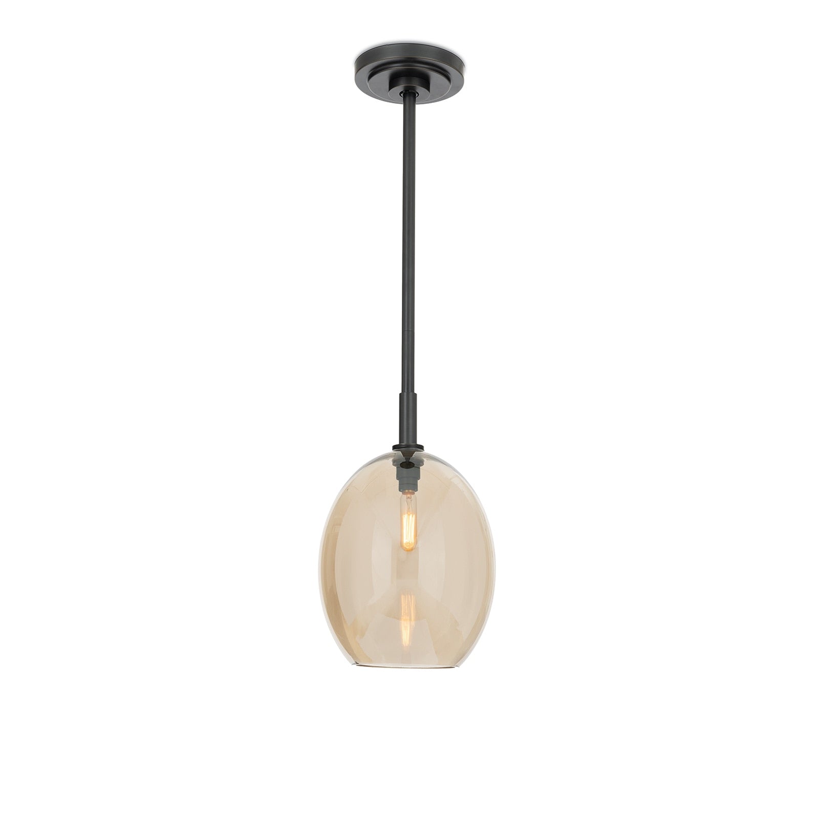 Artemis Pendant Single | Oil Rubbed Bronze | Champagne Glass