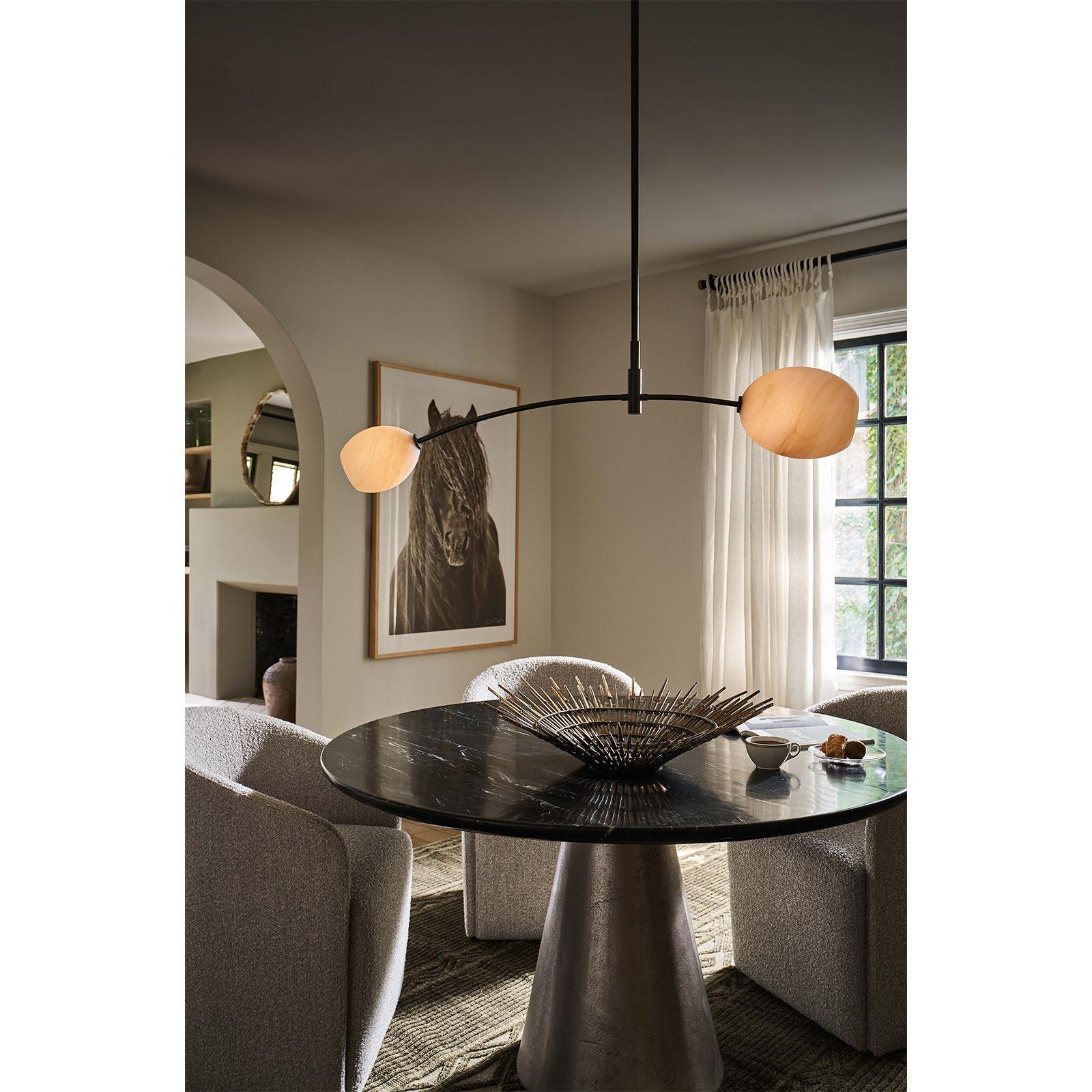 Artemis Chandelier | Oil Rubbed Bronze | Alabaster Glass
