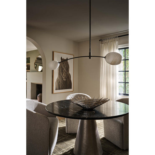 Artemis Pendant Single | Oil Rubbed Bronze | Alabaster Glass