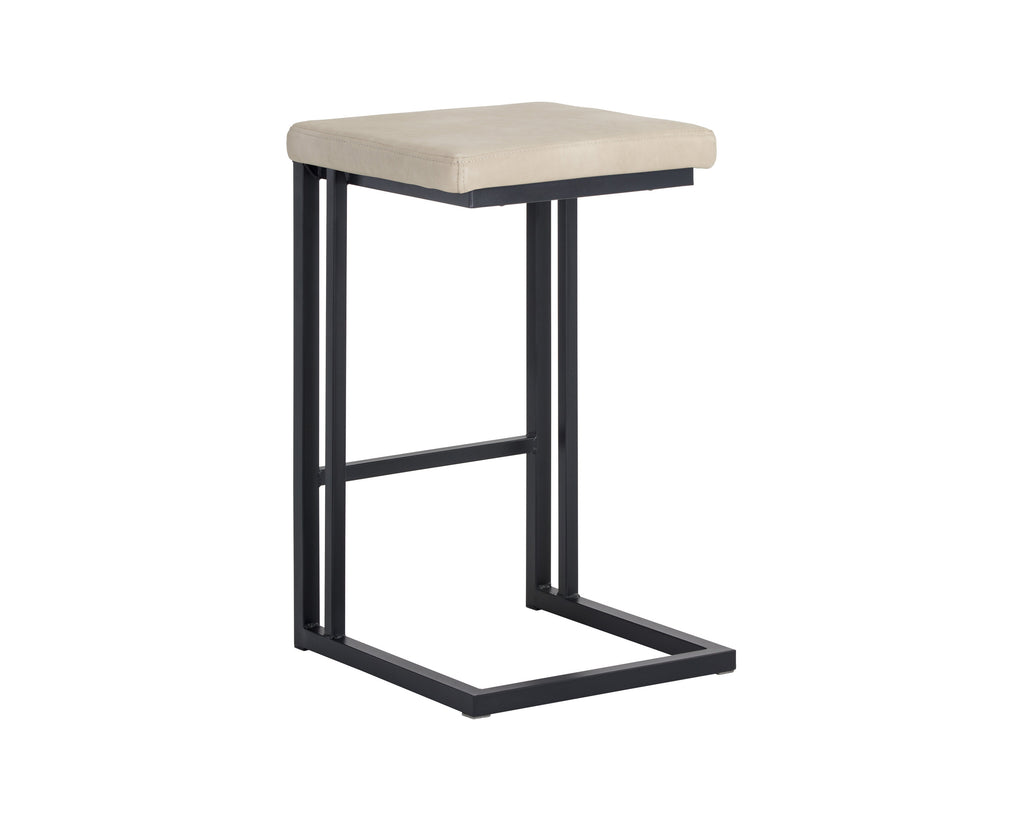 Boone Counter Stool - Black - Bravo Cream