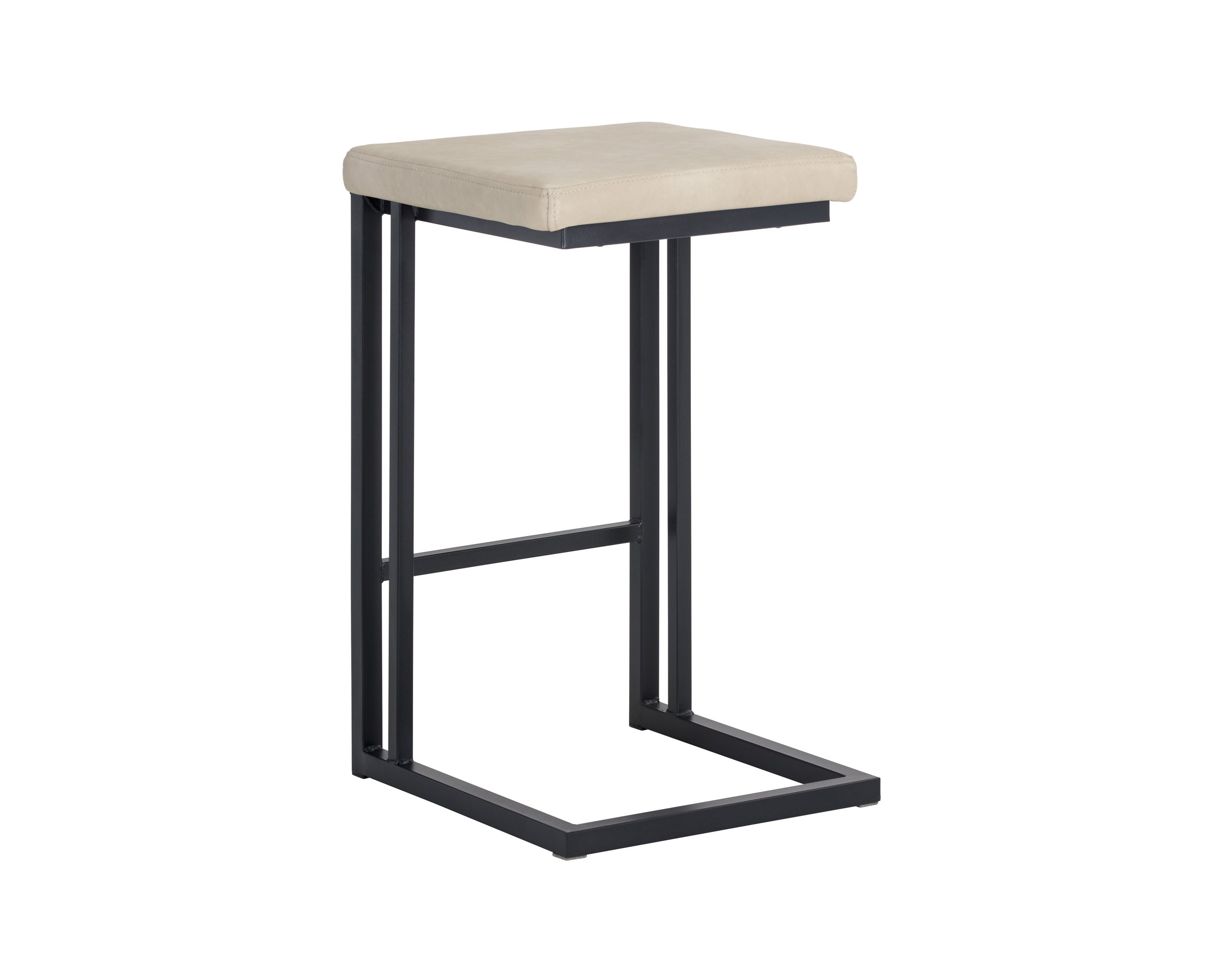 Boone Counter Stool - Black - Bravo Cream