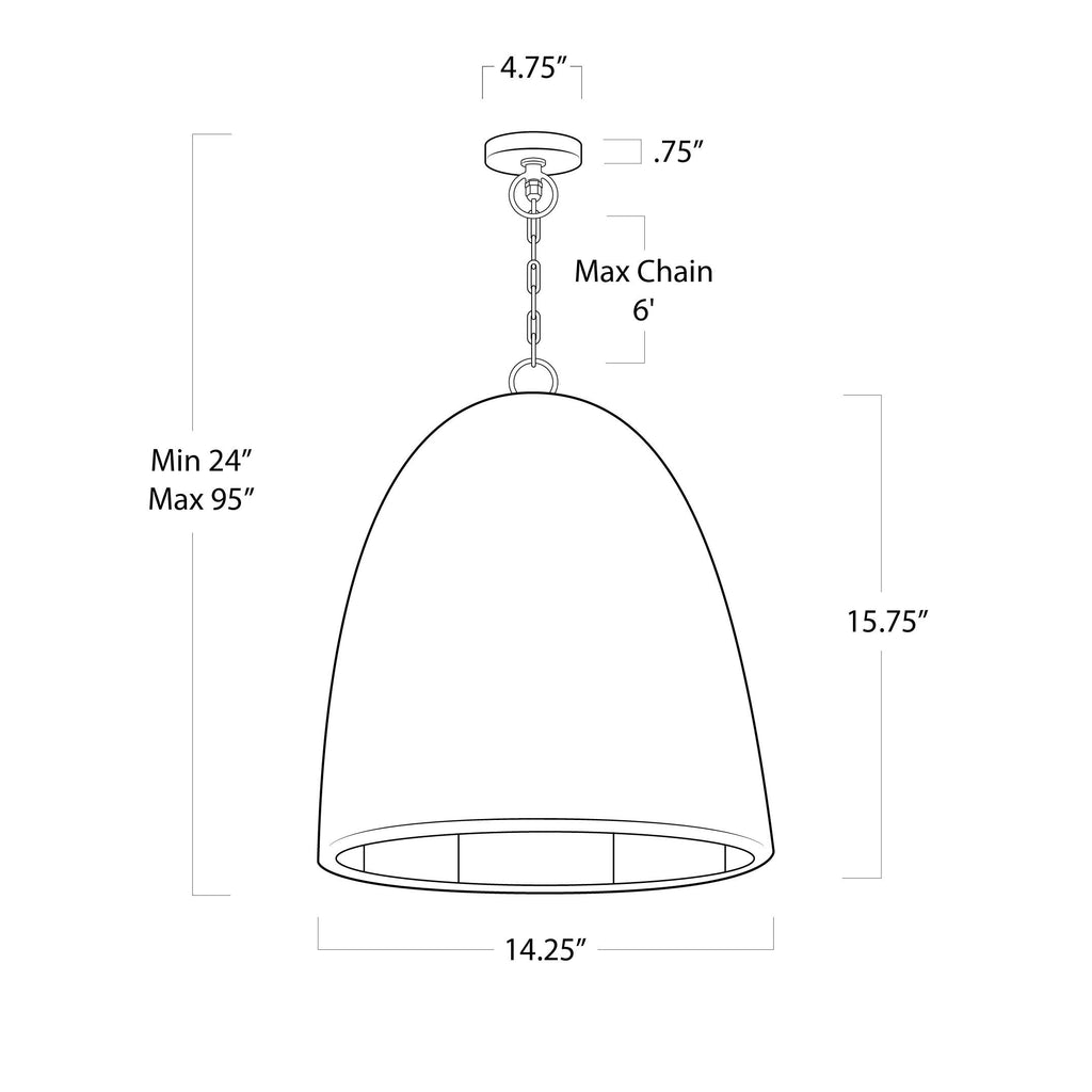 Beehive Outdoor Pendant Small | Weathered Natural