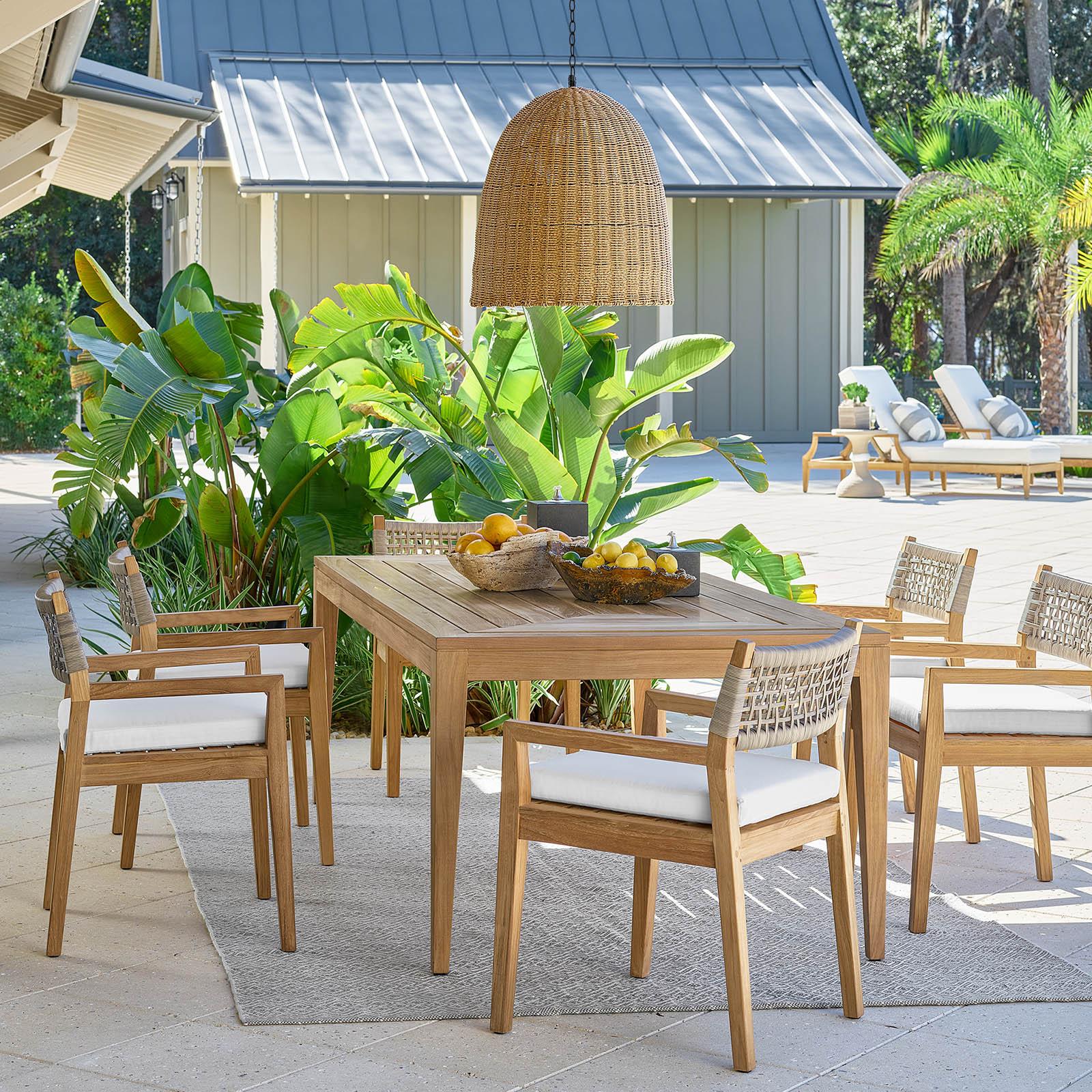 Beehive Outdoor Pendant Large | Weathered Natural