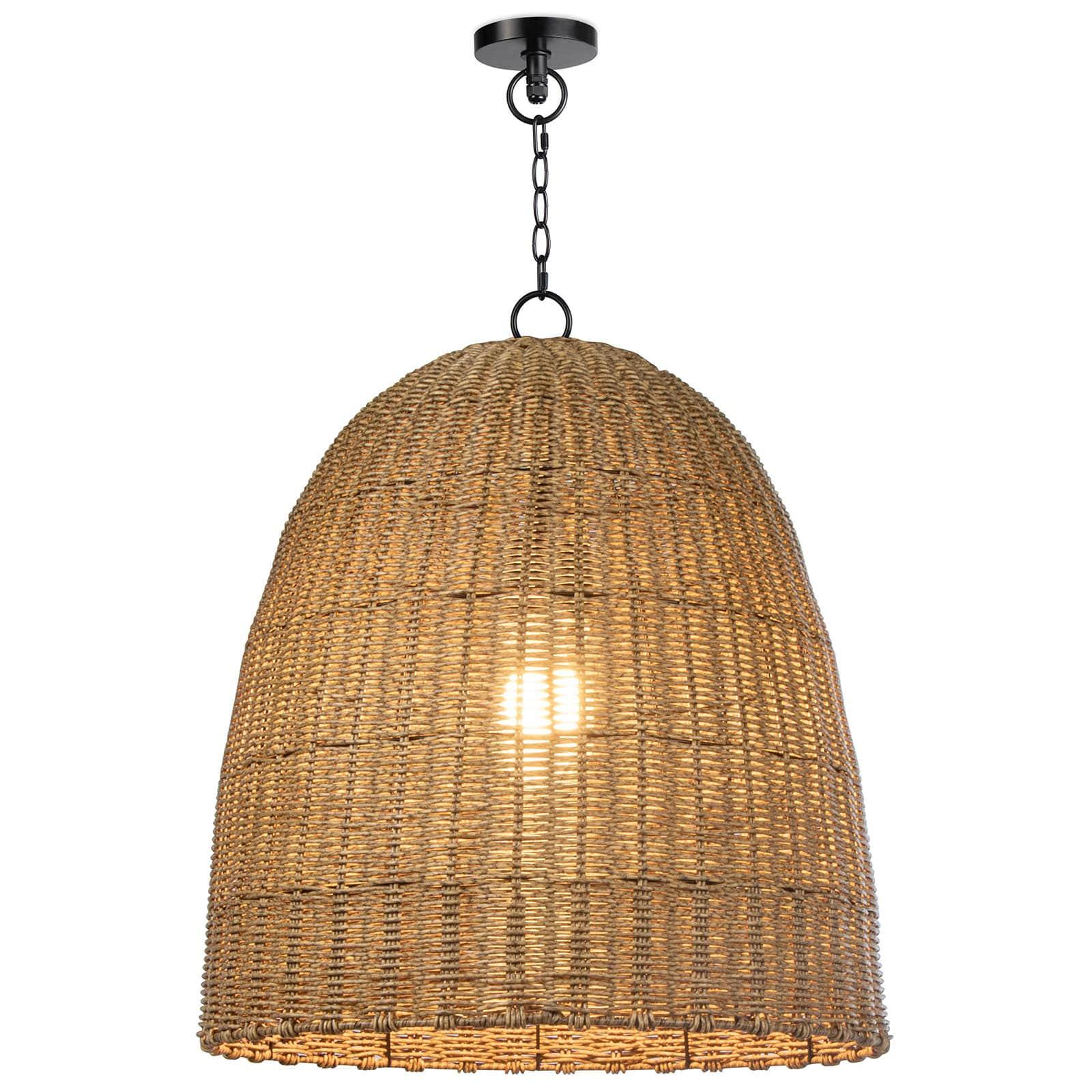 Beehive Outdoor Pendant Large | Weathered Natural