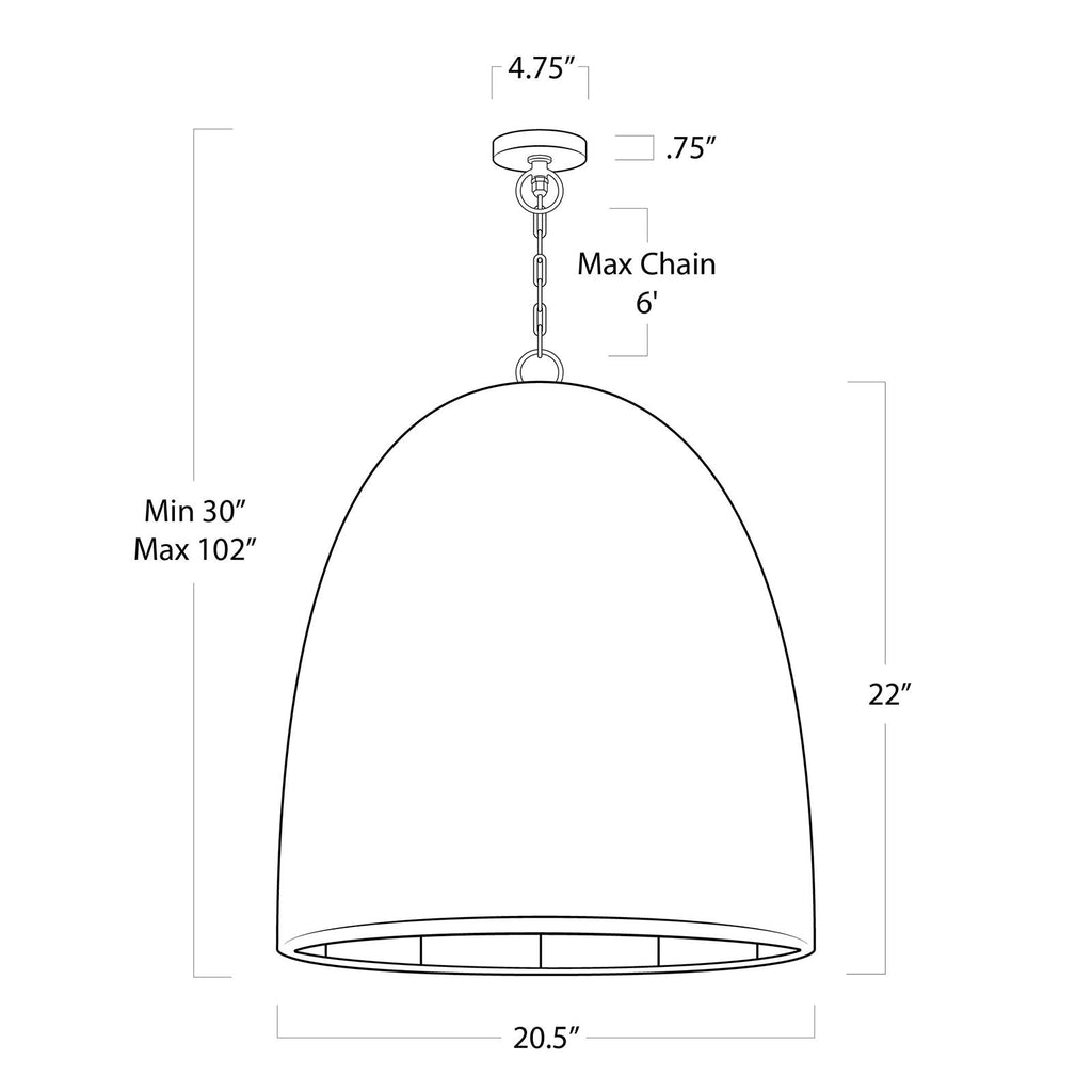 Beehive Outdoor Pendant Large | Weathered Natural