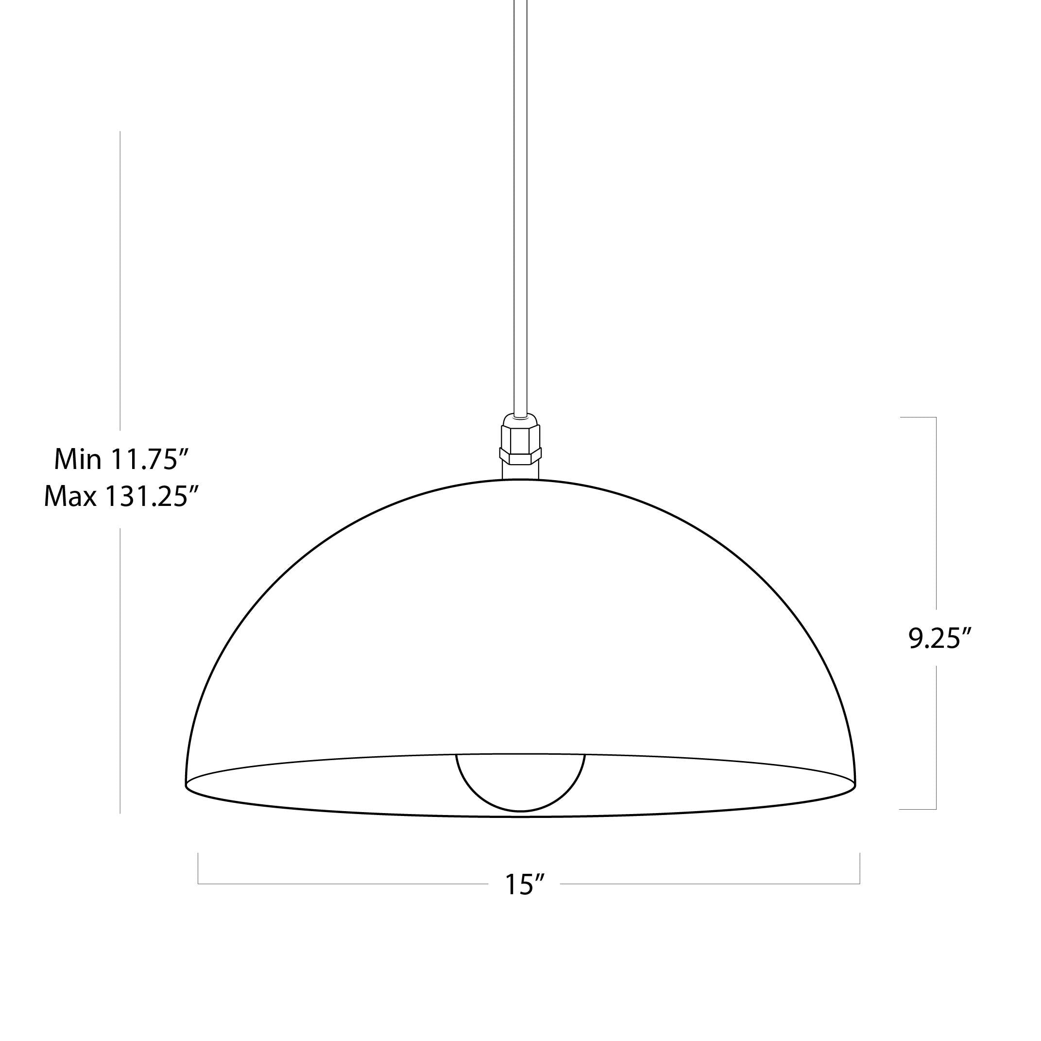 Peridot Outdoor Pendant Small | White