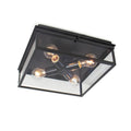 Sydney Outdoor Flush Mount | Black
