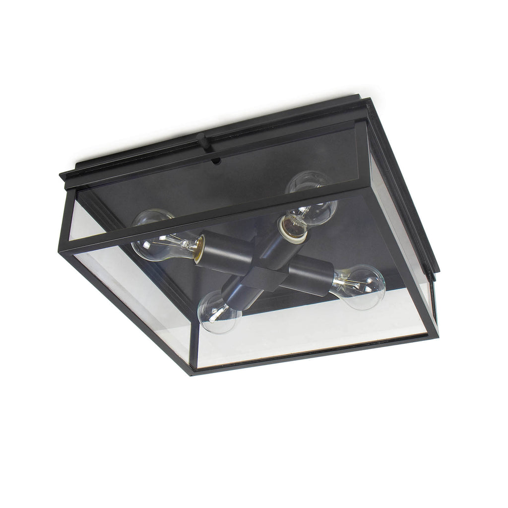 Sydney Outdoor Flush Mount | Black
