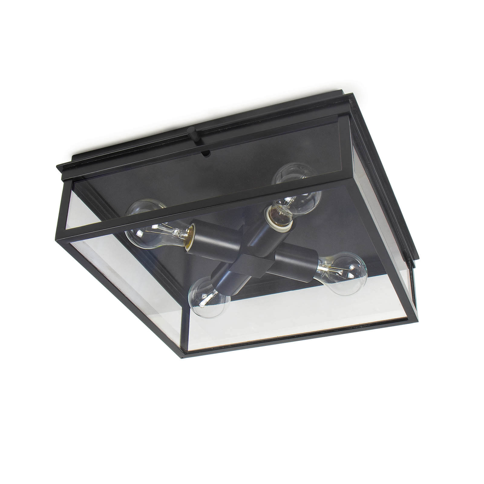 Sydney Outdoor Flush Mount | Black