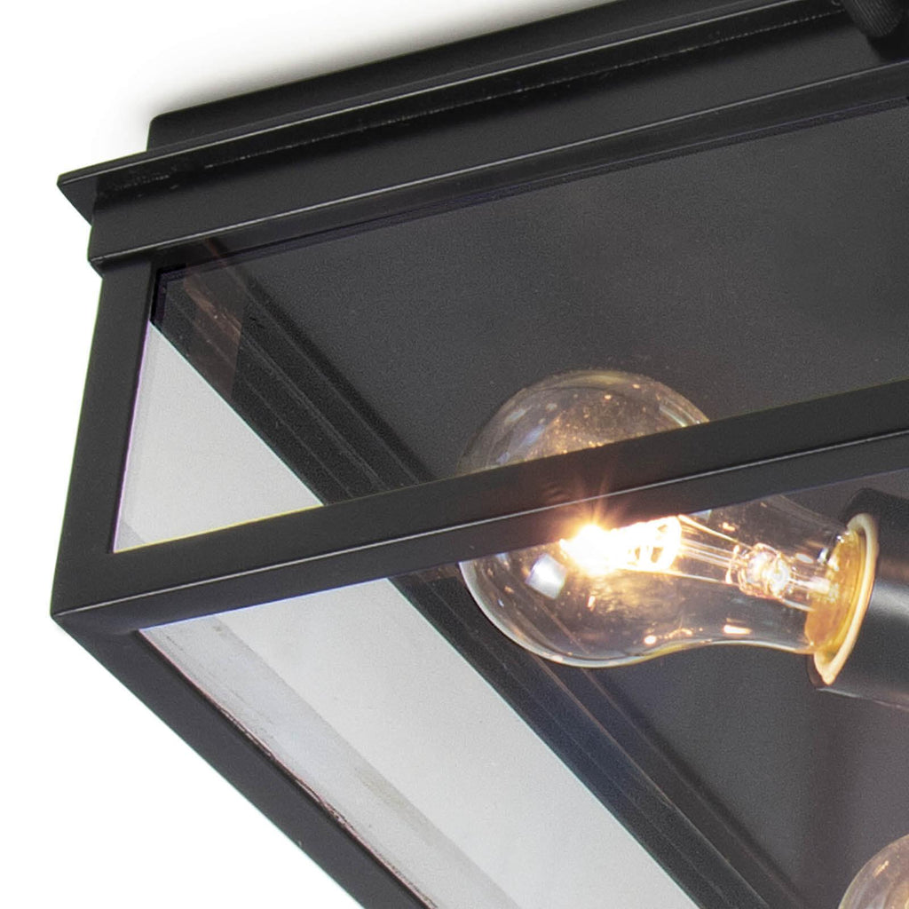 Sydney Outdoor Flush Mount | Black