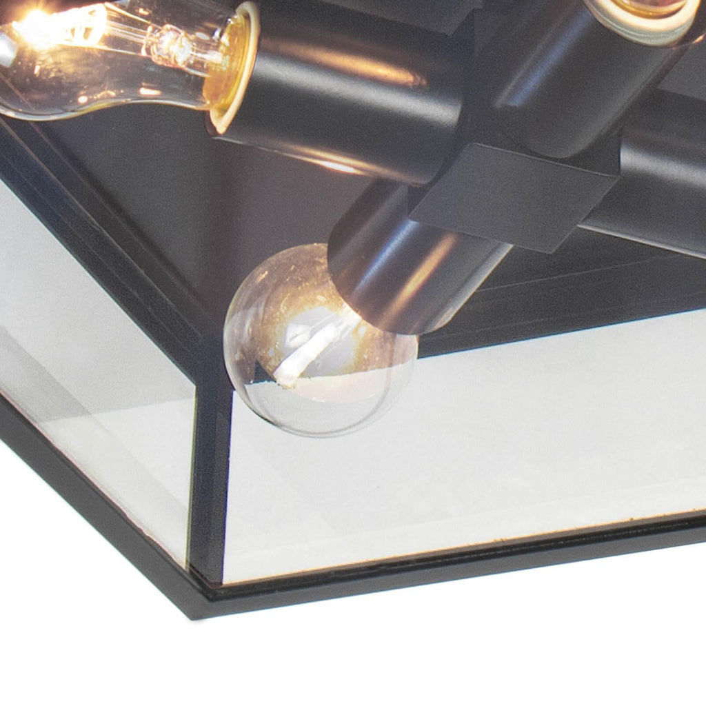 Sydney Outdoor Flush Mount | Black